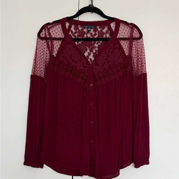 American Eagle Outfitters Tops - American Eagle Outfitters Lace Top M